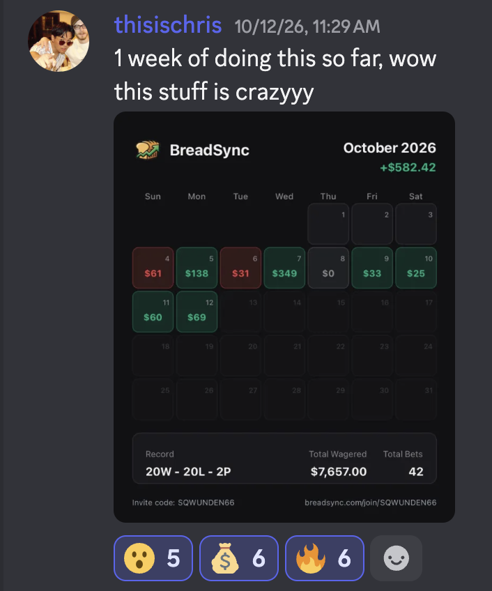 BreadSync member result